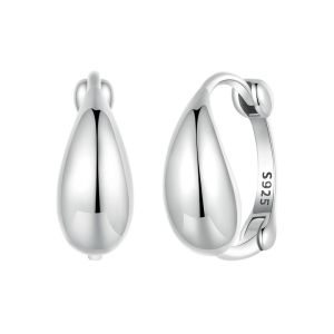 Cercei "Silver teardrop" din argint