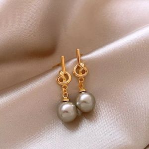 Cercei "French knot" placati cu aur