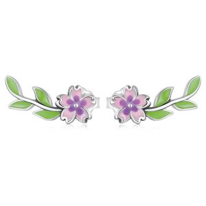 Cercei "Spring Flower" din argint