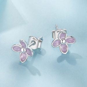 Cercei "Flori de liliac" din argint