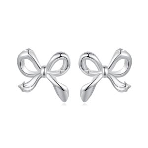 Cercei "Mini bow" din argint