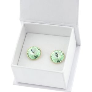 Cercei "Chrysolite" din cristale Swarovski