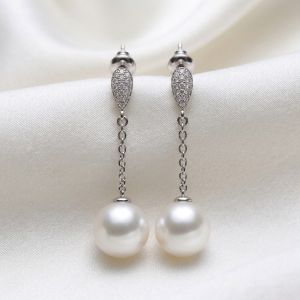 Cercei "Allison" din perle si cristale