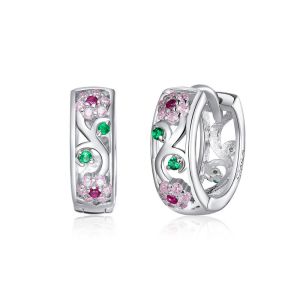 Cercei "Spring Joy" si cristale