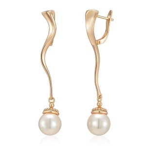 Cercei "Pearls Obsession" placati cu aur