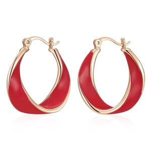 Cercei "Rood" placati cu aur