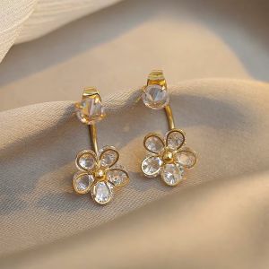 Cercei ''Crystalized Dreams''  placati cu aur