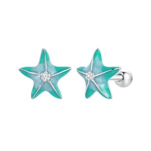 Cercei "Ocean Star" din argint