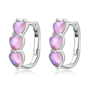Cercei "Opal Love" din argint