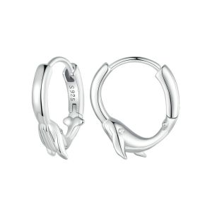 Cercei "Silver Whale" din argint