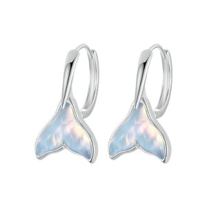 Cercei "Mermaid Tail" din argint