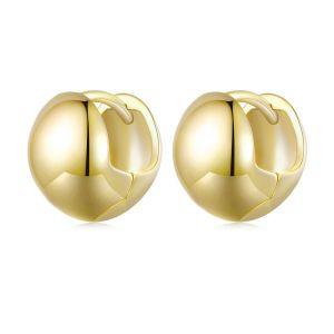 Cercei "Golden Bullet" din argint