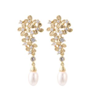 Cercei ''Spring Muse'' perle si cristale