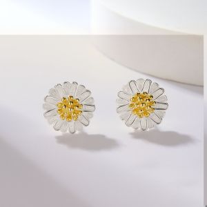 Cercei ''Wish flower'' din argint