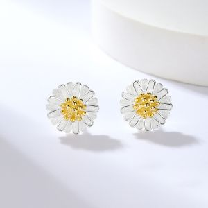 Cercei ''Wish flower'' din argint