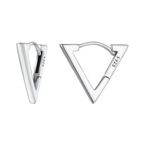 Cercei "Silver Triangle" din argint