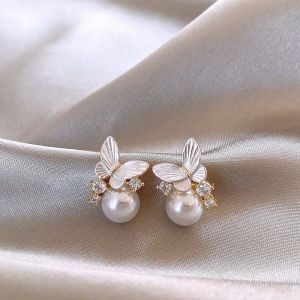 Cercei "Luster" placati cu aur