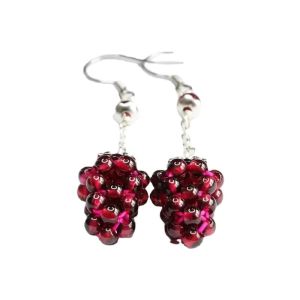 Cercei ''Autumn Garnet'' din granat