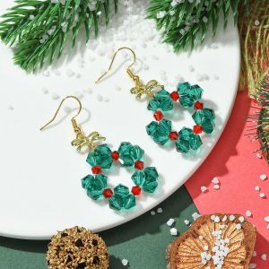 Cercei "Sclipirea sarbatorilor" din cristale