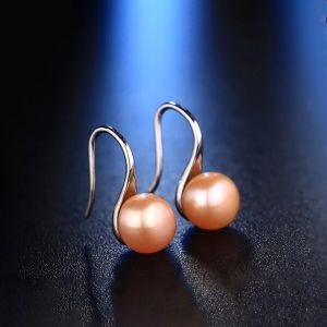 Cercei din argint si perle