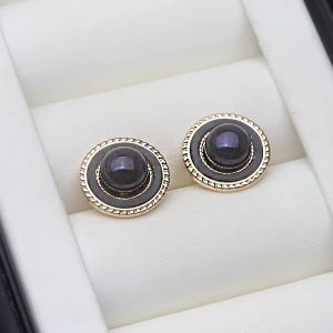 Cercei "Night Spell" placati cu aur si perle