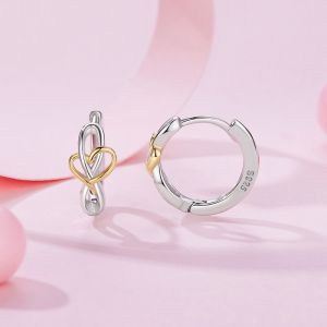 Cercei "Heart Infinity" din argint