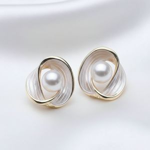 Cercei "Muse" placati cu aur