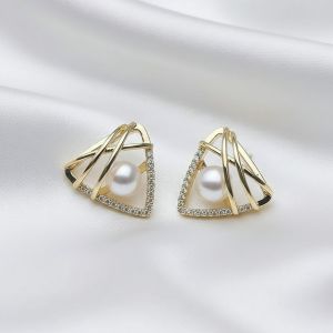 Cercei "Axios" placati cu aur