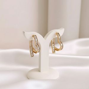 Cercei "Free Heart" din cristale