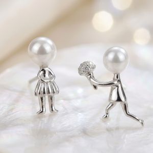 Cercei "Ballade" cu perle