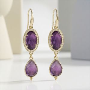 Cercei "Ozeana" din ametist