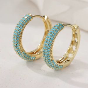 Cercei "Lunar Frost" placati cu aur