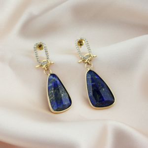 Cercei "Royal Blue" din lapis lazuli 