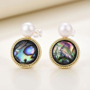Cercei ''Iridescence'' din sidef paua