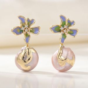 Cercei ''Floral Dream'' din perle naturale