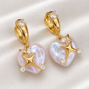 Cercei "Fairytale Lover" din perle si cristale
