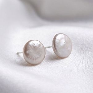 Cercei "Pure Pearl" din argint si perle