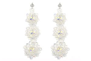 Cercei exclusivisti din cristale Swarovski Aurora