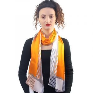 Esarfa Deluxe din matase naturala satinata