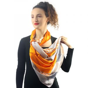 Esarfa Deluxe din matase naturala satinata
