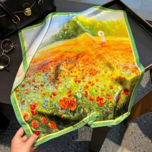 Esarfa Deluxe din matase naturala satinata