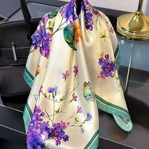 Esarfa Deluxe din matase naturala satinata