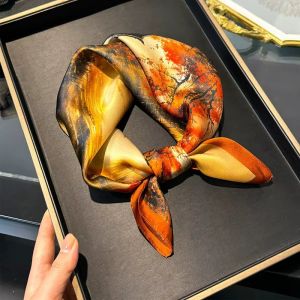 Esarfa Deluxe din matase naturala satinata