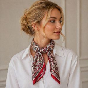 Esarfa Deluxe din matase naturala satinata