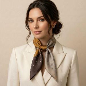 Esarfa Deluxe din matase naturala satinata