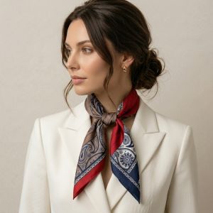 Esarfa Deluxe din matase naturala satinata