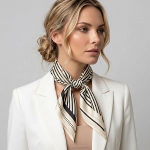 Esarfa Deluxe din matase naturala satinata