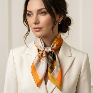 Esarfa Deluxe din matase naturala satinata