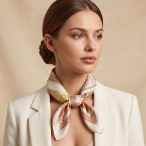 Esarfa Deluxe din matase naturala satinata