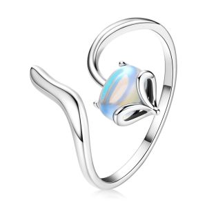 Inel din argint si opal